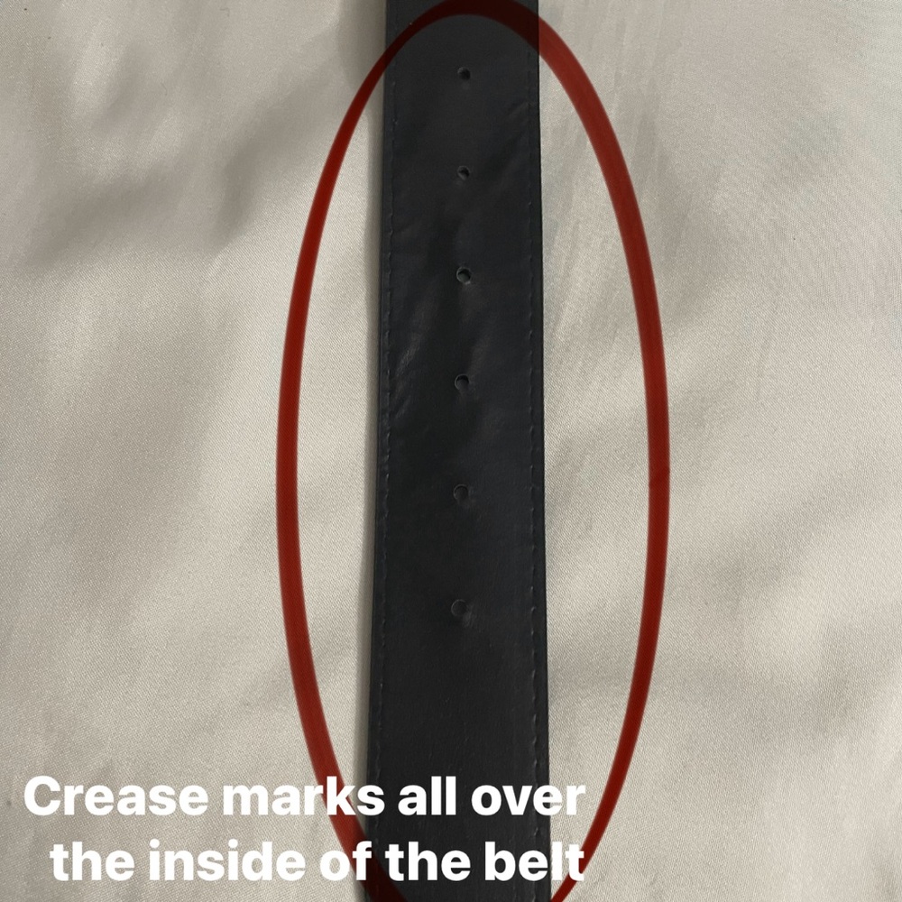 Black faux leather skinny belt - Picture 4 of 9
